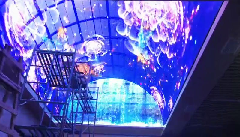 LED透明天幕屏 LED透明天幕屏