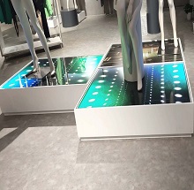 凱麗百貨3樓，四樓PH2.5地磚屏，模特屏，豎條屏共計(jì)46塊完美呈現(xiàn)！