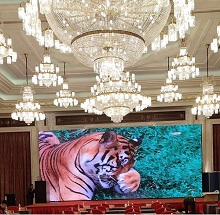 上海萬(wàn)豪酒店3.9高配租賃屏完美顯示!