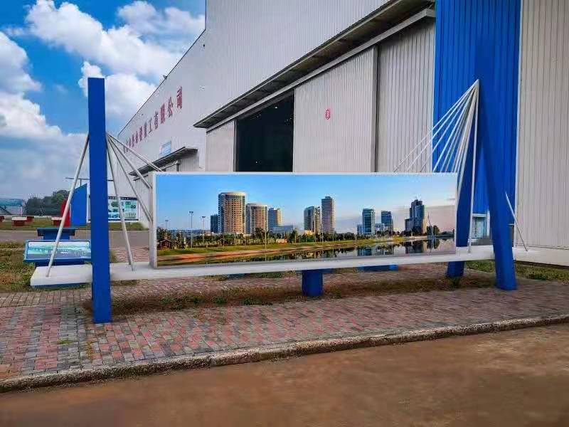 滬蘇通大橋制造商:中鐵山橋重工戶外P3全彩屏完美收工!